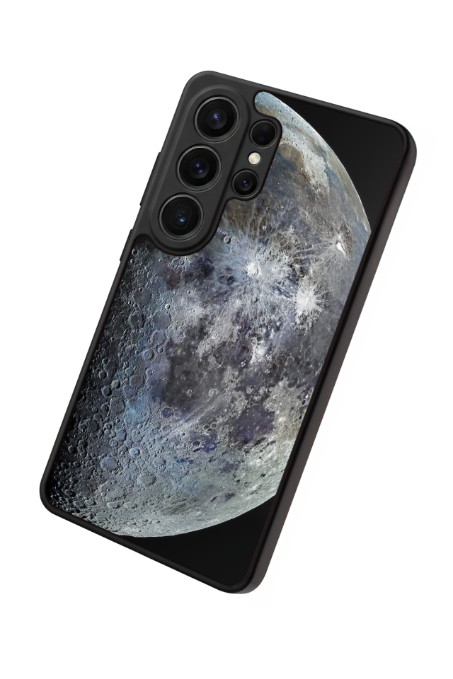 Samsung Galaxy S26 Ultra Uyumlu Ay Tasarımlı Glossy Premium Kılıf