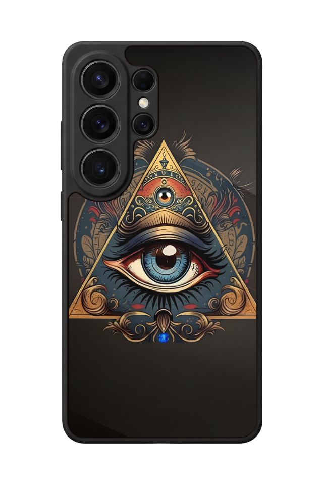 Samsung Galaxy S26 Ultra Uyumlu Göz Tasarımlı Glossy Premium Kılıf