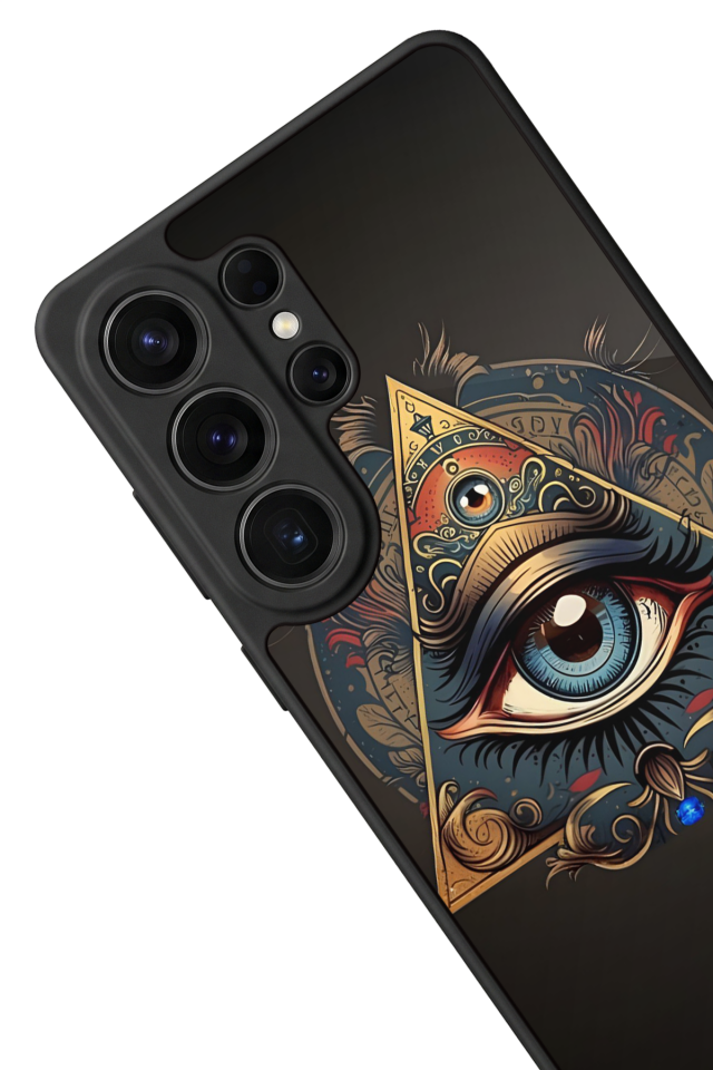 Samsung Galaxy S26 Ultra Uyumlu Göz Tasarımlı Glossy Premium Kılıf