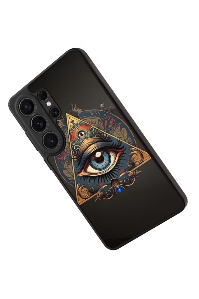 Samsung Galaxy S26 Ultra Uyumlu Göz Tasarımlı Glossy Premium Kılıf