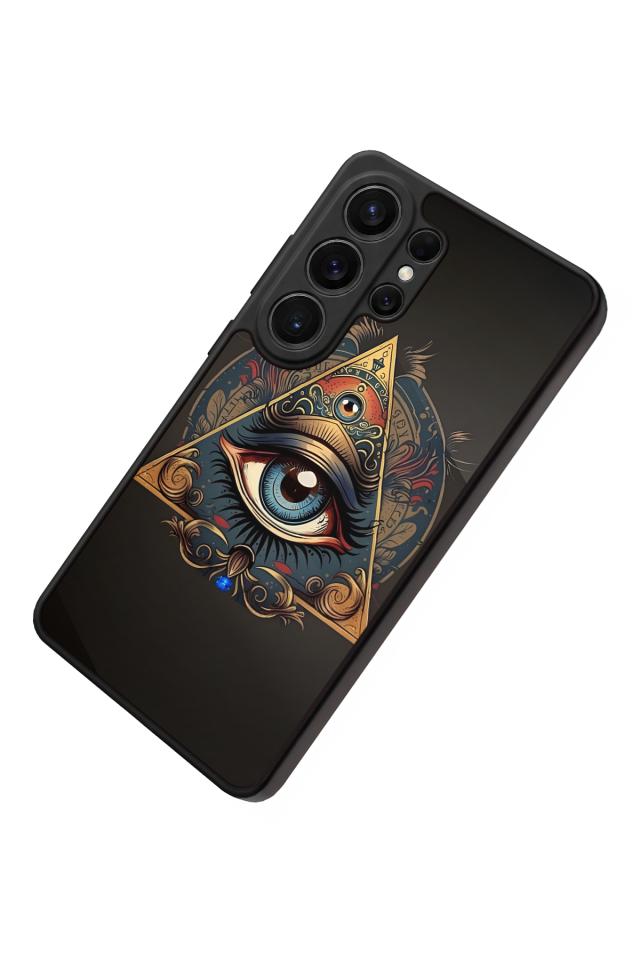 Samsung Galaxy S26 Ultra Uyumlu Göz Tasarımlı Glossy Premium Kılıf