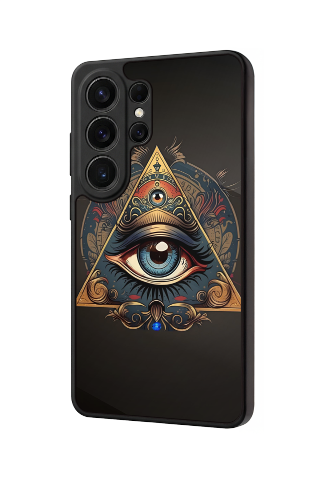 Samsung Galaxy S26 Ultra Uyumlu Göz Tasarımlı Glossy Premium Kılıf