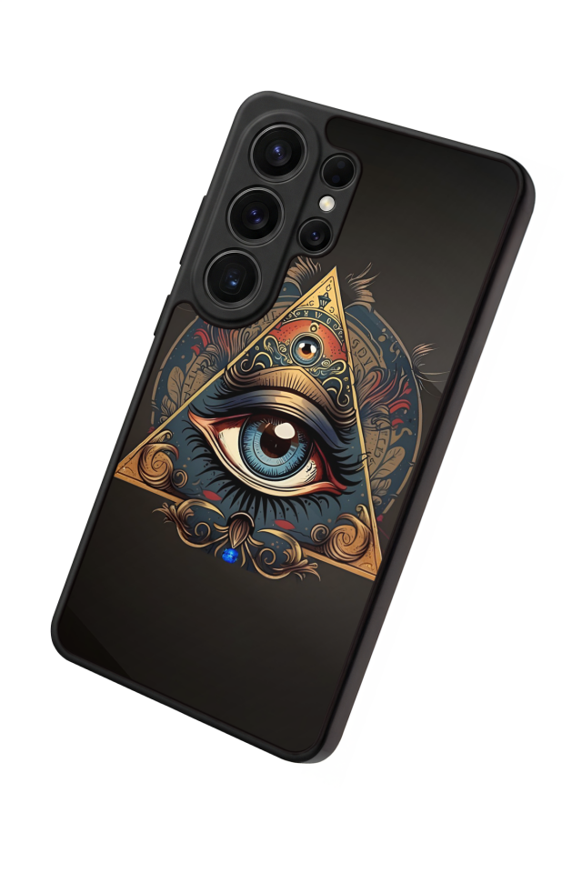 Samsung Galaxy S26 Ultra Uyumlu Göz Tasarımlı Glossy Premium Kılıf