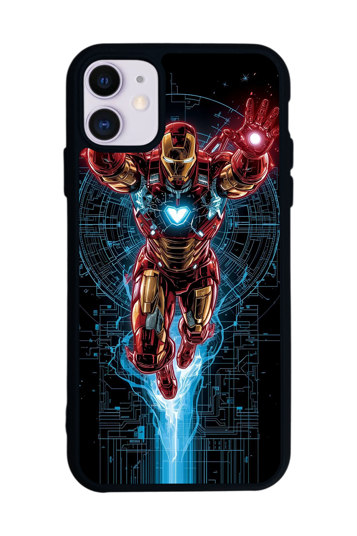 iPhone 11 Uyumlu Iron Man ( Demir Adam ) Tasarımlı Glossy Premium Kılıf