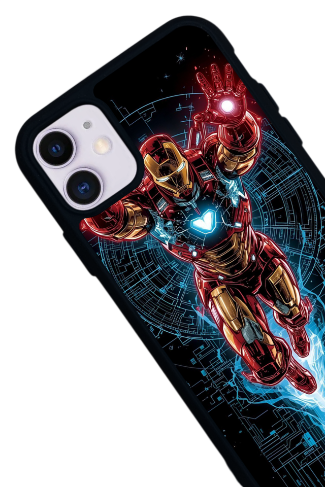 iPhone 11 Uyumlu Iron Man ( Demir Adam ) Tasarımlı Glossy Premium Kılıf