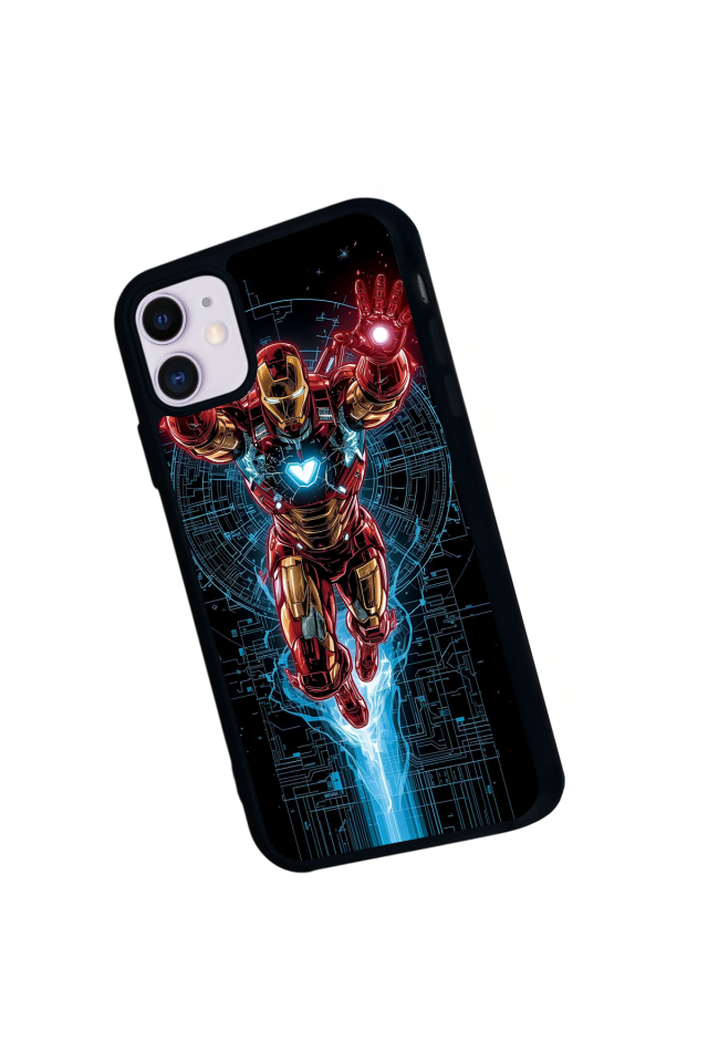 iPhone 11 Uyumlu Iron Man ( Demir Adam ) Tasarımlı Glossy Premium Kılıf