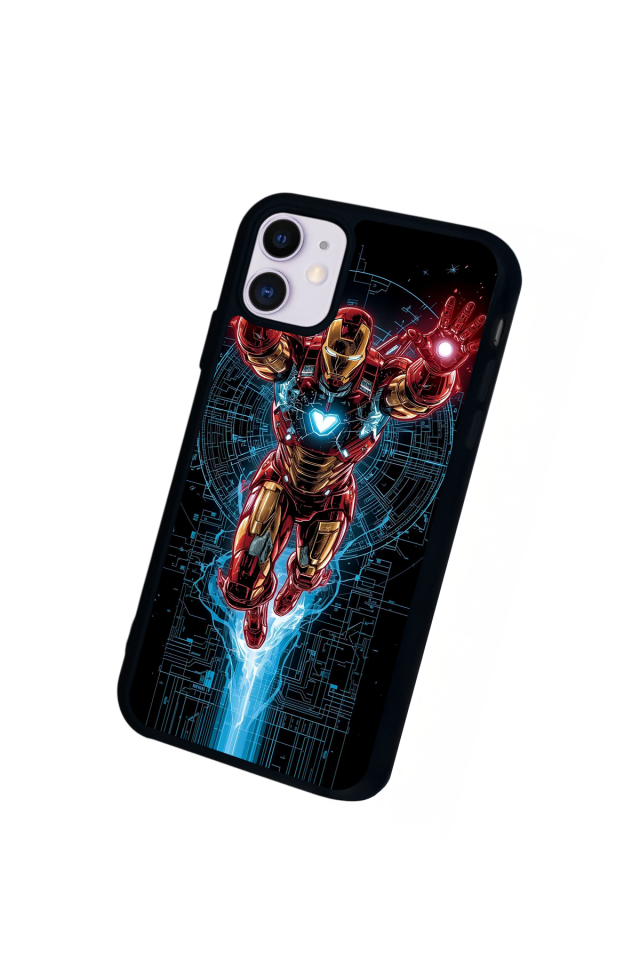 iPhone 11 Uyumlu Iron Man ( Demir Adam ) Tasarımlı Glossy Premium Kılıf