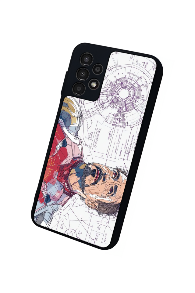Samsung Galaxy A13 Uyumlu Iron Man ( Demir Adam ) Tasarımlı Glossy Premium Kılıf