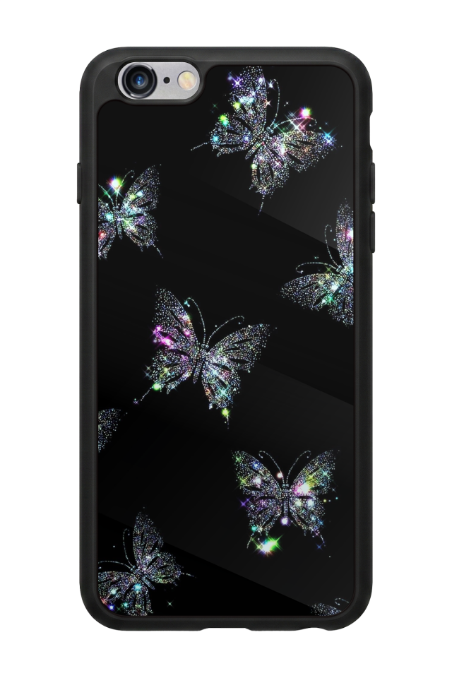 iPhone 6s Plus Uyumlu Kelebek Tasarımlı Glossy Premium Kılıf
