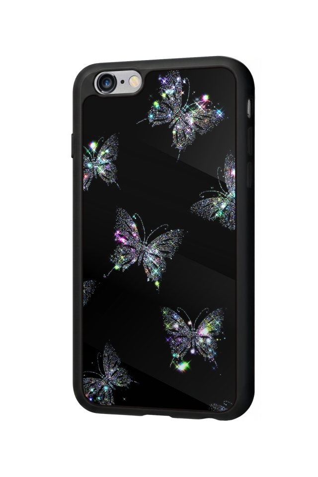 iPhone 6s Plus Uyumlu Kelebek Tasarımlı Glossy Premium Kılıf