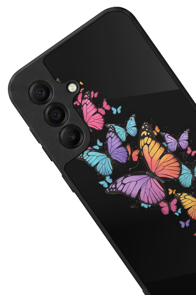 Samsung Galaxy A17 Uyumlu Kelebek Tasarımlı Glossy Premium Kılıf