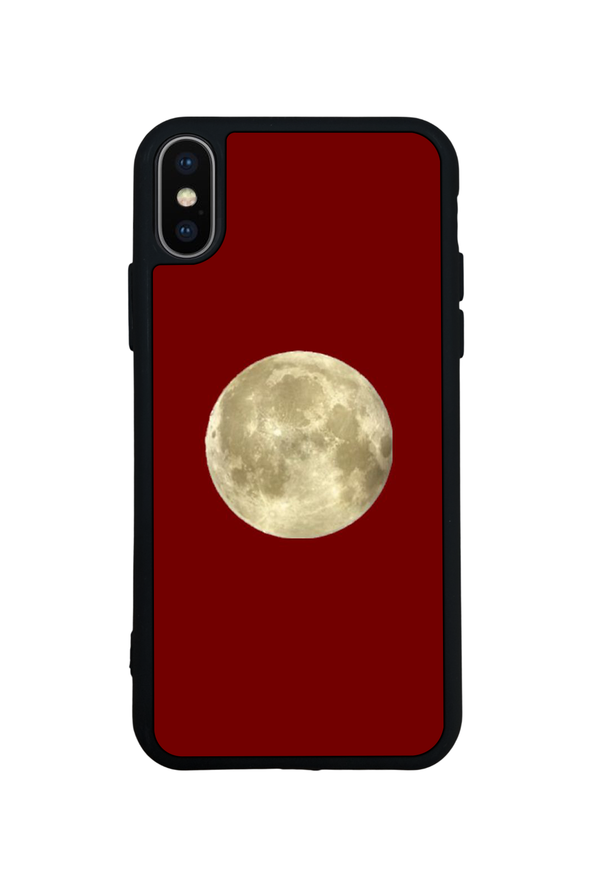 iPhone XS Max Uyumlu Kirmizi Tasarımlı Glossy Premium Kılıf
