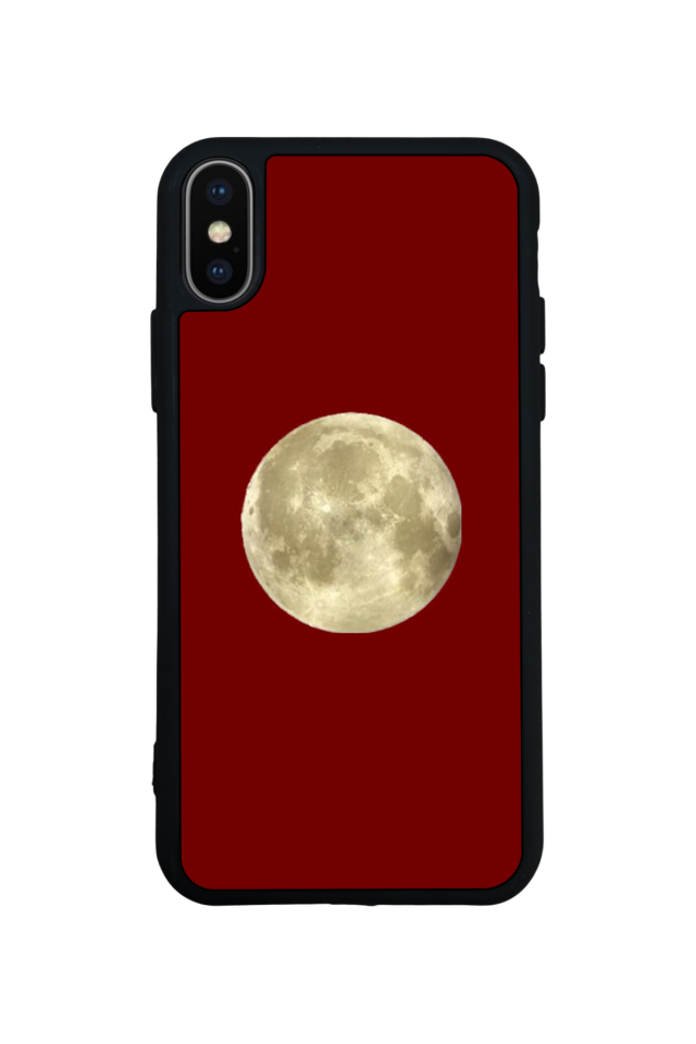 iPhone XS Max Uyumlu Kirmizi Tasarımlı Glossy Premium Kılıf