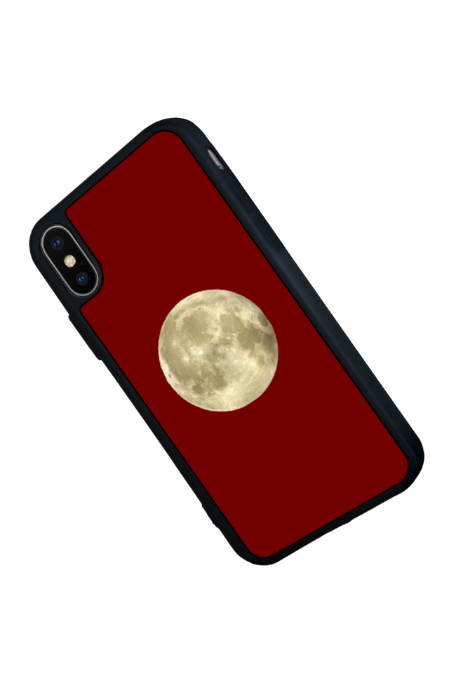 iPhone XS Max Uyumlu Kirmizi Tasarımlı Glossy Premium Kılıf