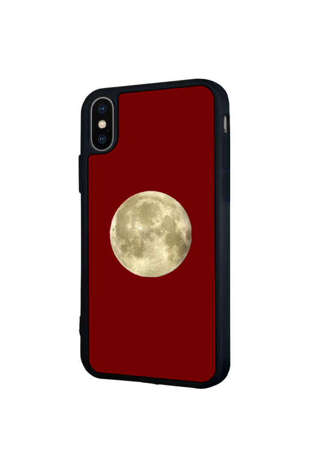 iPhone XS Max Uyumlu Kirmizi Tasarımlı Glossy Premium Kılıf