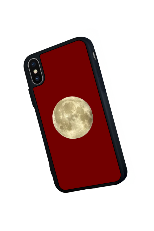 iPhone XS Max Uyumlu Kirmizi Tasarımlı Glossy Premium Kılıf