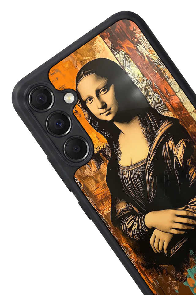 Samsung Galaxy M34 Uyumlu Monalisa Tasarımlı Glossy Premium Kılıf