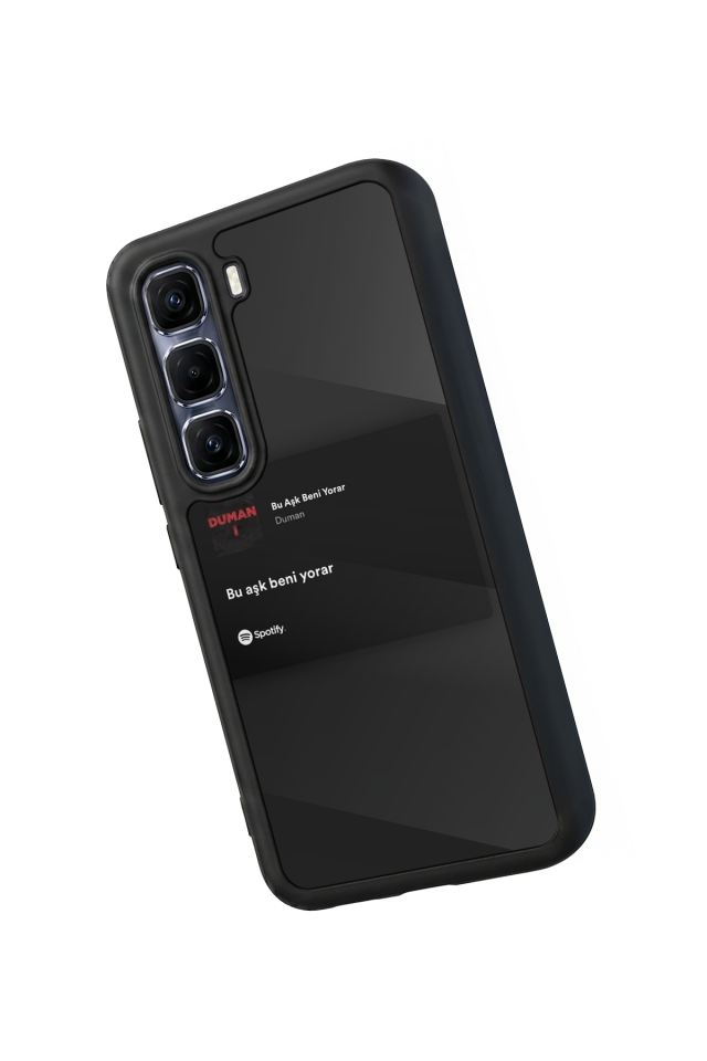 Infinix Hot 60 Pro Plus Uyumlu Sarki Sozleri Tasarımlı Glossy Premium Kılıf