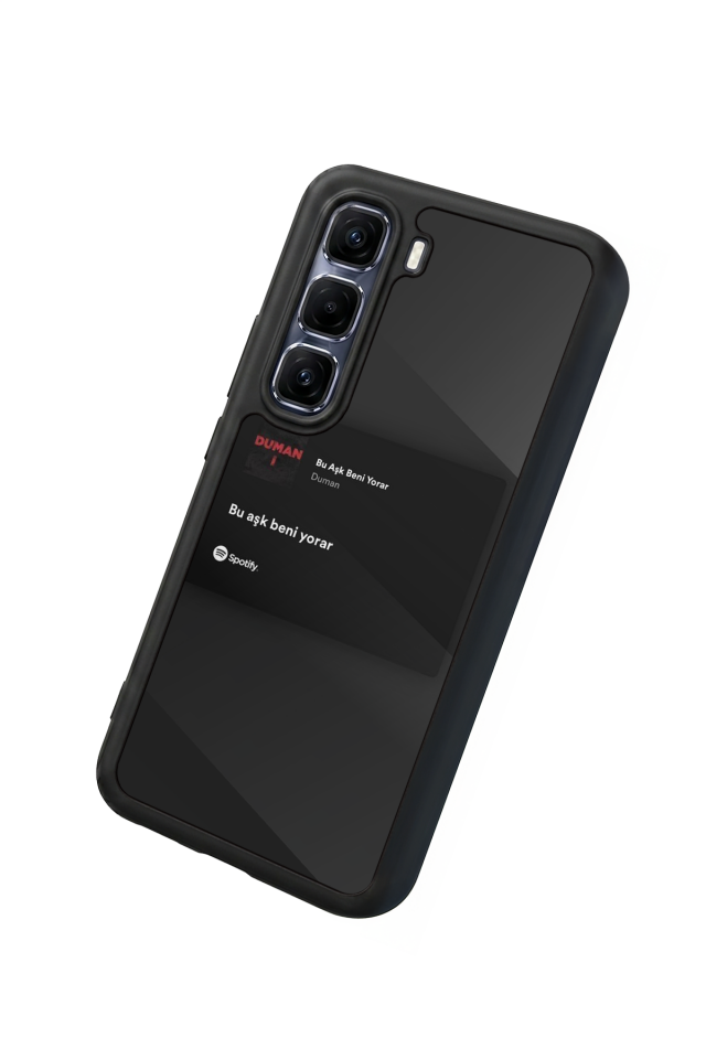 Infinix Hot 60 Pro Plus Uyumlu Sarki Sozleri Tasarımlı Glossy Premium Kılıf