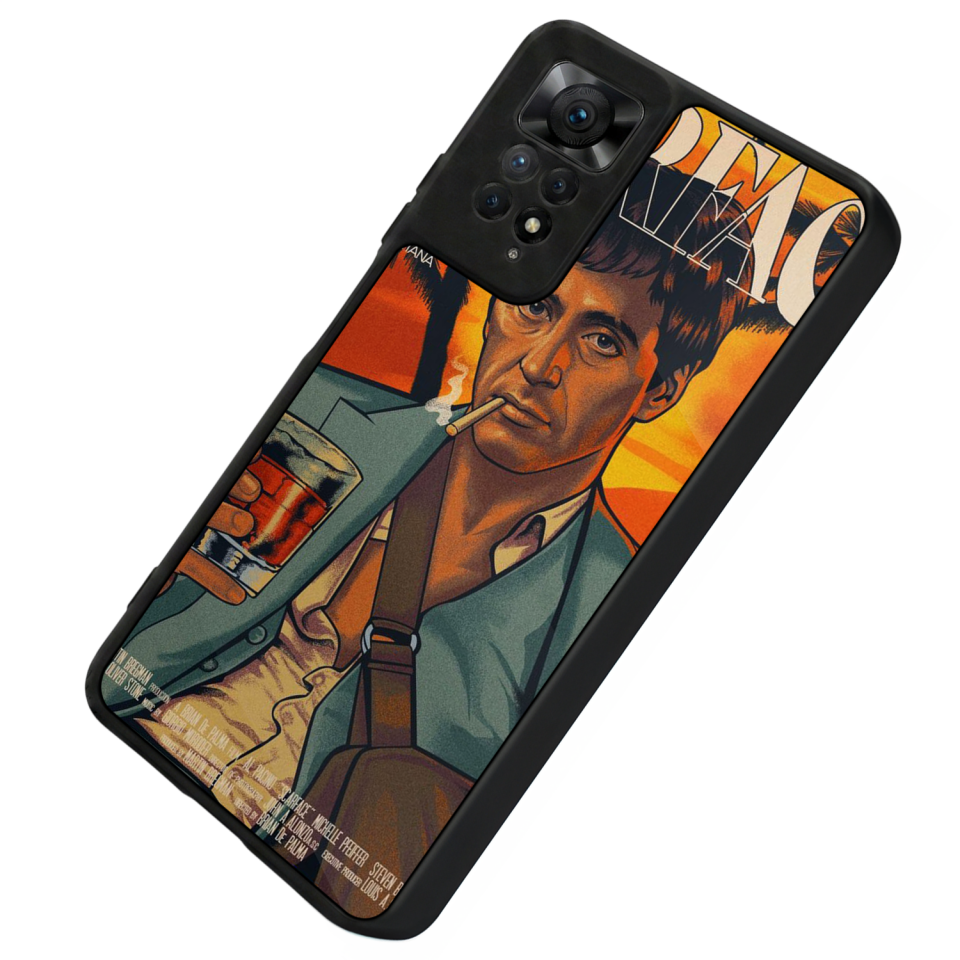 Xiaomi Redmi Note 12 Pro Uyumlu Scarface Tasarımlı Glossy Premium Kılıf
