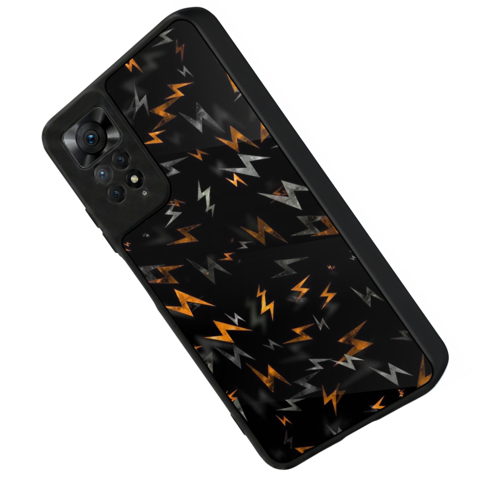 Xiaomi Redmi Note 12 Pro Uyumlu Simsek Tasarımlı Glossy Premium Kılıf