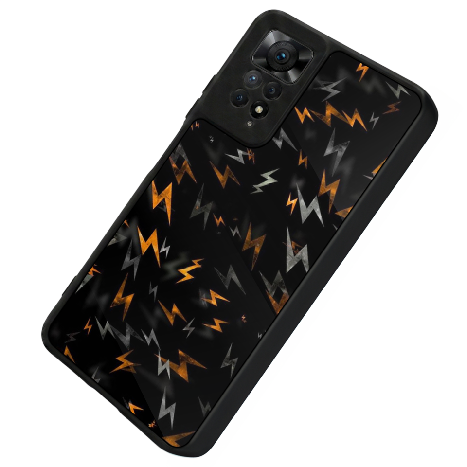 Xiaomi Redmi Note 12 Pro Uyumlu Simsek Tasarımlı Glossy Premium Kılıf