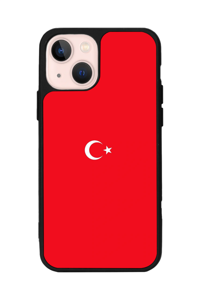 iPhone 14 Plus Uyumlu Türk Bayragi Tasarımlı Glossy Premium Kılıf