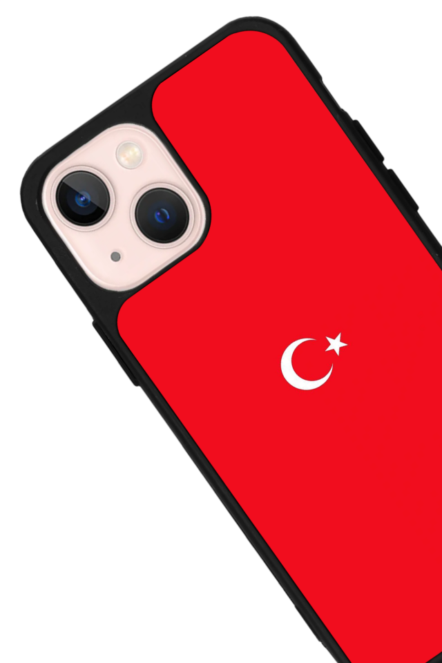 iPhone 14 Plus Uyumlu Türk Bayragi Tasarımlı Glossy Premium Kılıf