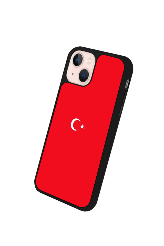 iPhone 14 Plus Uyumlu Türk Bayragi Tasarımlı Glossy Premium Kılıf