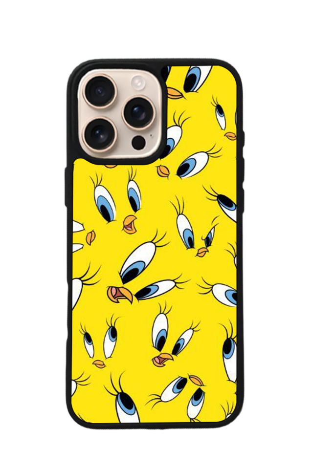 iPhone 16 Pro Max Uyumlu Tweety Tasarımlı Glossy Premium Kılıf