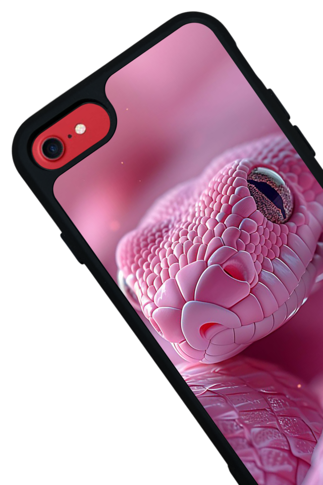 iPhone 8 Uyumlu Yılan Tasarımlı Glossy Premium Kılıf