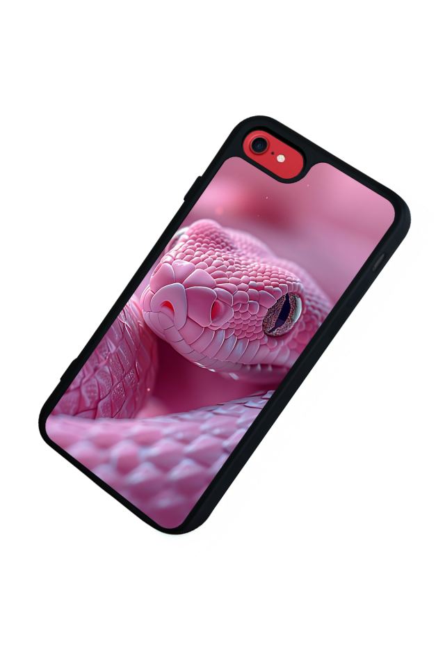 iPhone 8 Uyumlu Yılan Tasarımlı Glossy Premium Kılıf