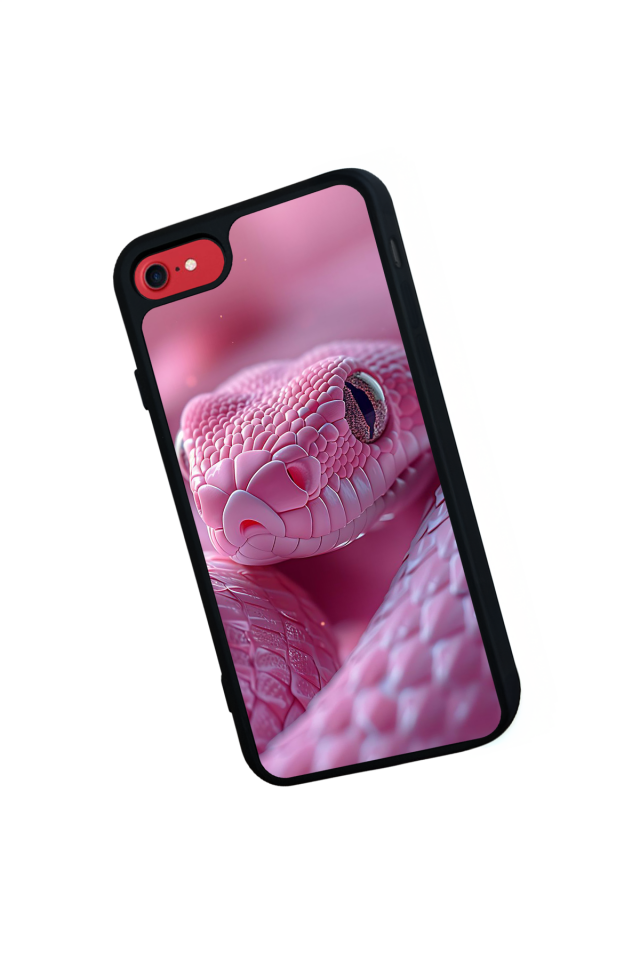 iPhone 8 Uyumlu Yılan Tasarımlı Glossy Premium Kılıf