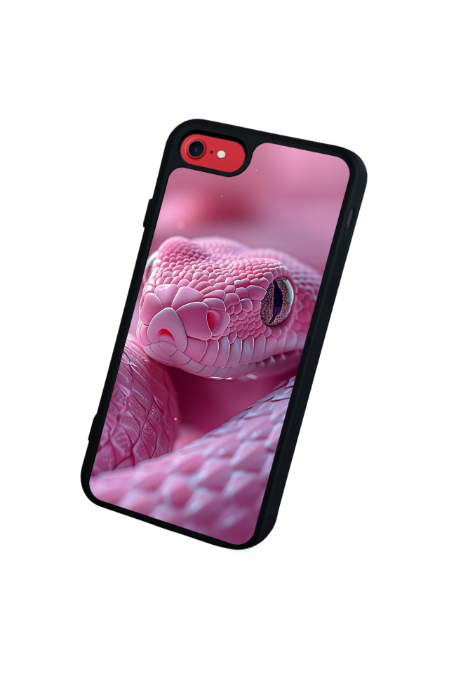iPhone 8 Uyumlu Yılan Tasarımlı Glossy Premium Kılıf