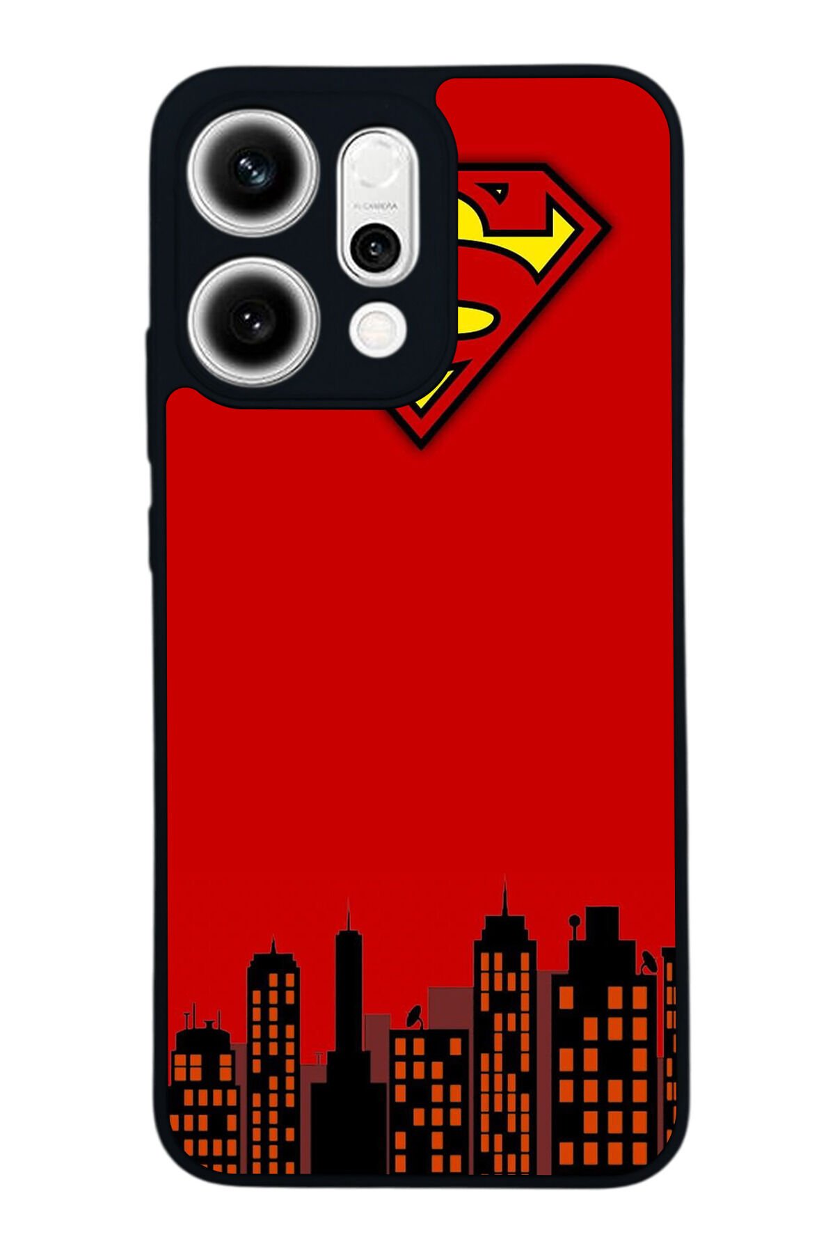 Oppo Reno 14 Uyumlu Superman Tasarımlı Glossy Premium Kılıf