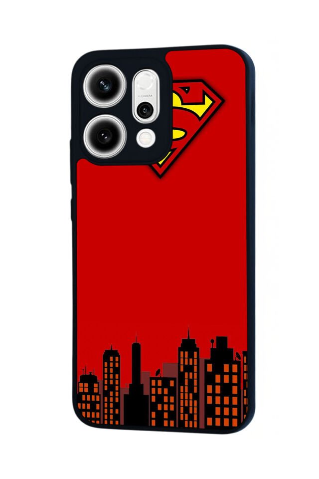 Oppo Reno 14 Uyumlu Superman Tasarımlı Glossy Premium Kılıf