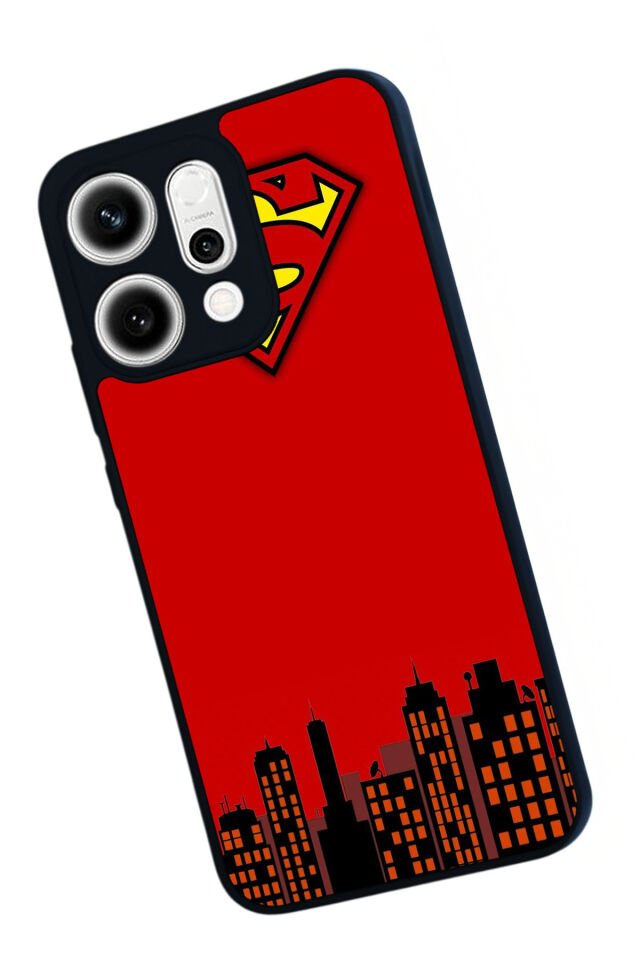 Oppo Reno 14 Uyumlu Superman Tasarımlı Glossy Premium Kılıf