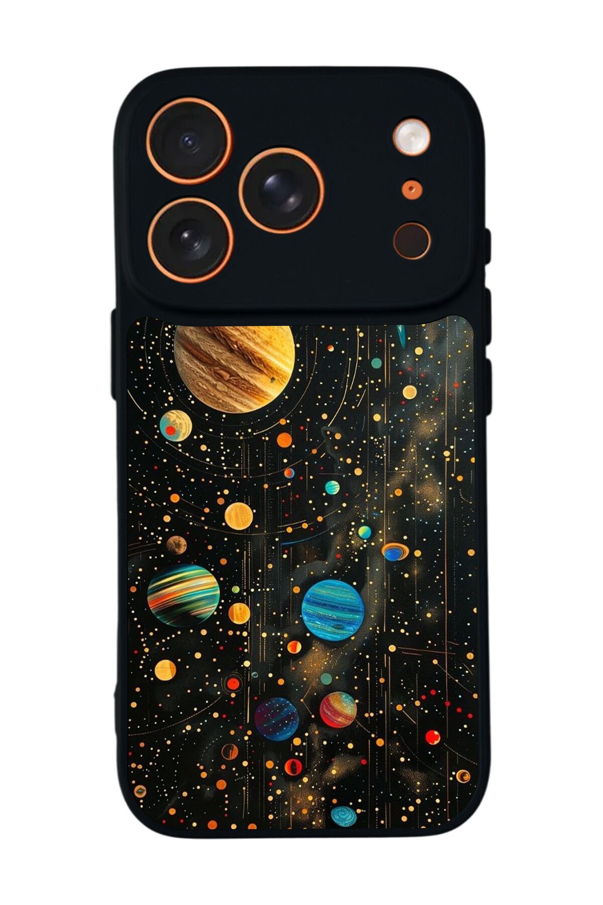 iPhone 17 Pro Max Uyumlu Uzay Tasarımlı Glossy Premium Kılıf