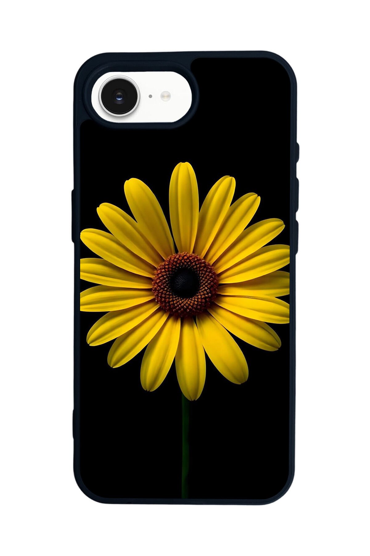 iPhone 16E Uyumlu Papatya Tasarımlı Glossy Premium Kılıf
