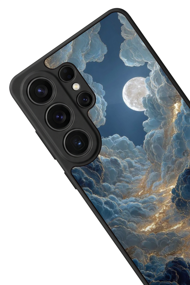 Samsung Galaxy S26 Ultra Uyumlu Ay Tasarımlı Glossy Premium Kılıf