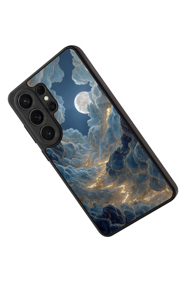 Samsung Galaxy S26 Ultra Uyumlu Ay Tasarımlı Glossy Premium Kılıf