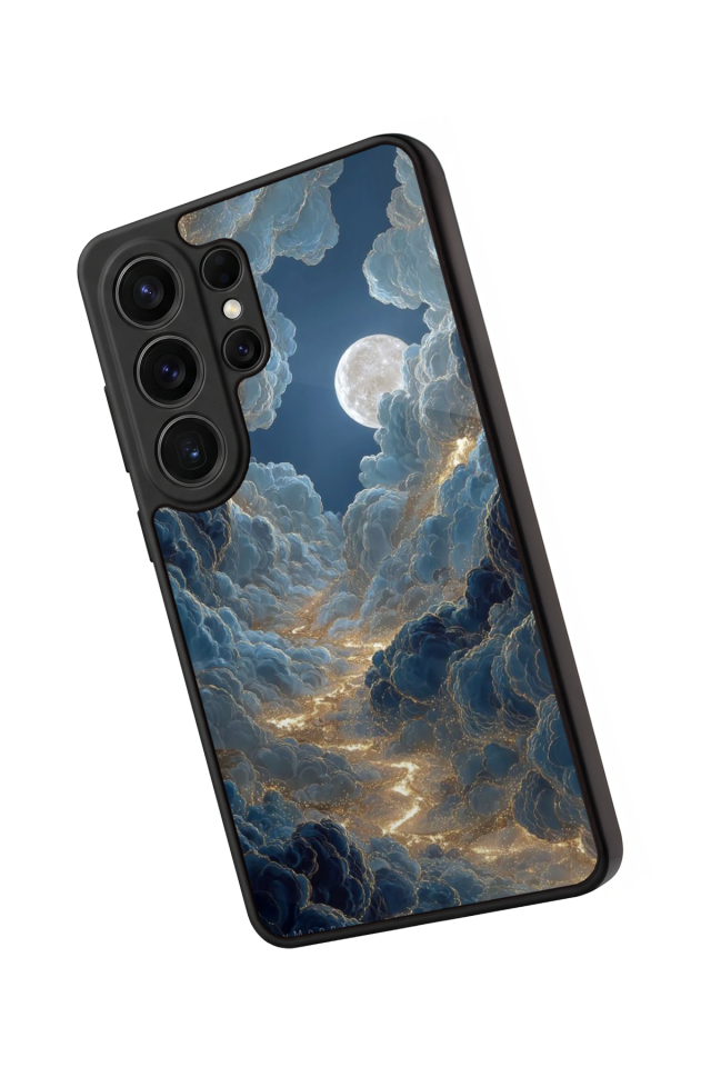 Samsung Galaxy S26 Ultra Uyumlu Ay Tasarımlı Glossy Premium Kılıf