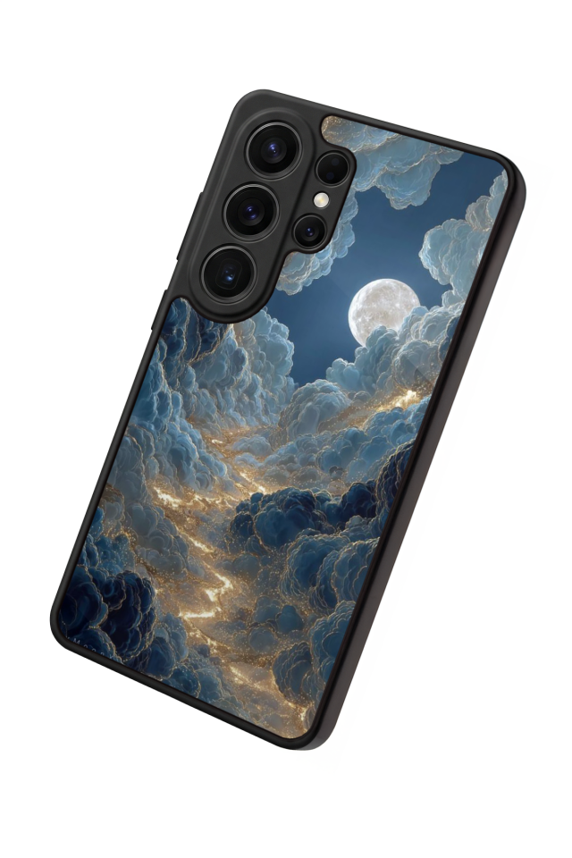 Samsung Galaxy S26 Ultra Uyumlu Ay Tasarımlı Glossy Premium Kılıf