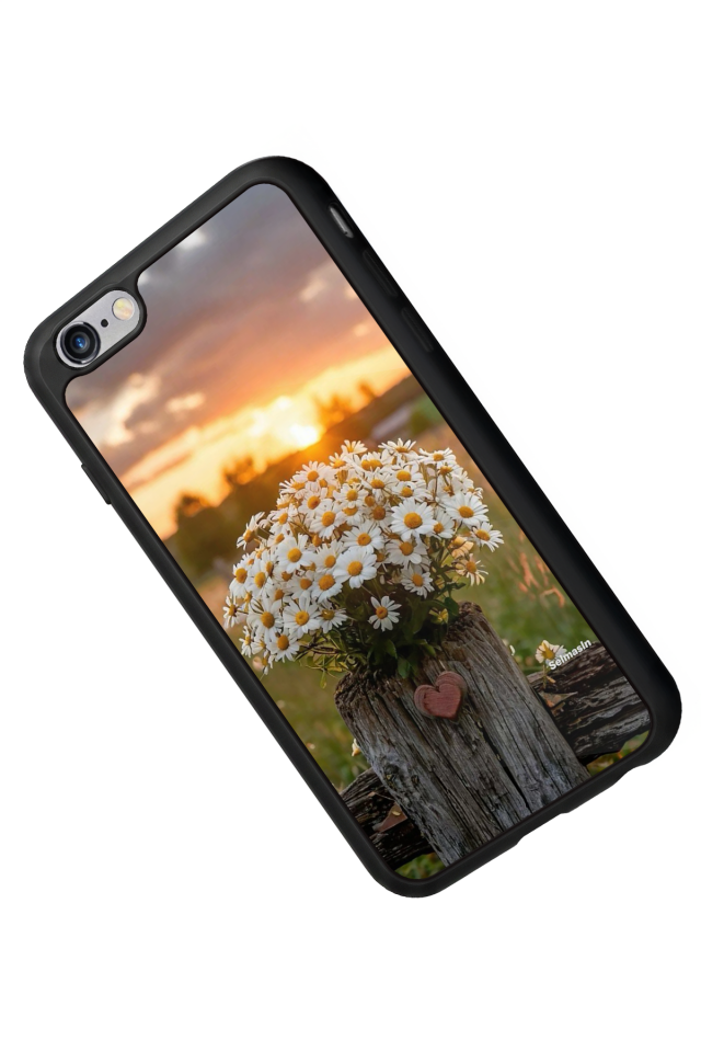 iPhone 6 Plus Uyumlu Cicek Tasarımlı Glossy Premium Kılıf