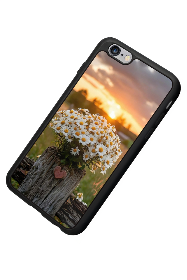 iPhone 6 Plus Uyumlu Cicek Tasarımlı Glossy Premium Kılıf
