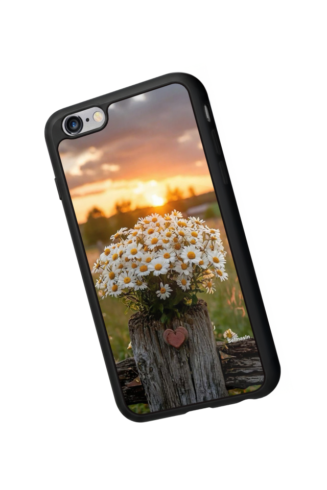 iPhone 6 Plus Uyumlu Cicek Tasarımlı Glossy Premium Kılıf