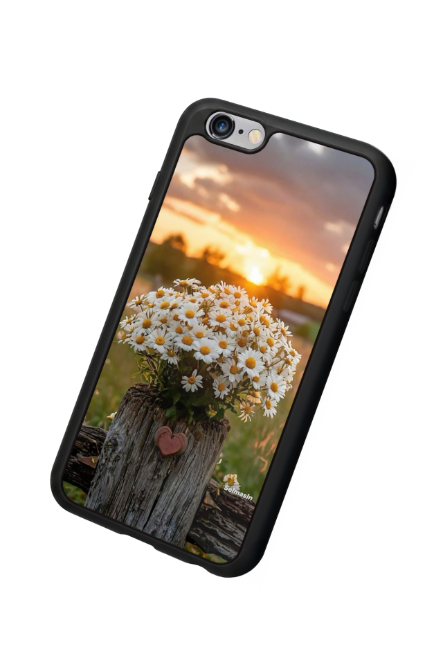 iPhone 6 Plus Uyumlu Cicek Tasarımlı Glossy Premium Kılıf