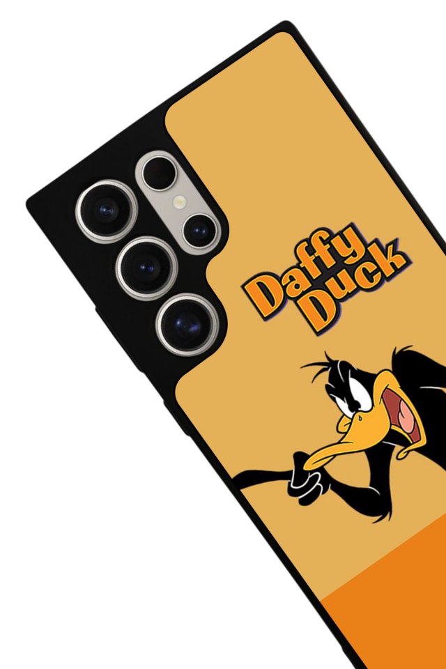 Samsung Galaxy S22 Ultra Uyumlu Daffy duck Tasarımlı Glossy Premium Kılıf