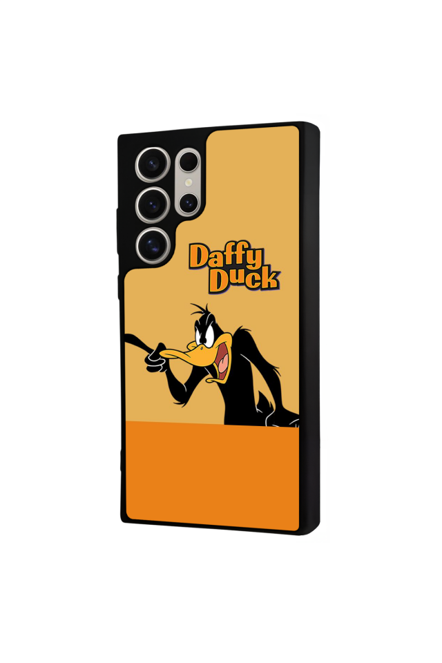 Samsung Galaxy S22 Ultra Uyumlu Daffy duck Tasarımlı Glossy Premium Kılıf