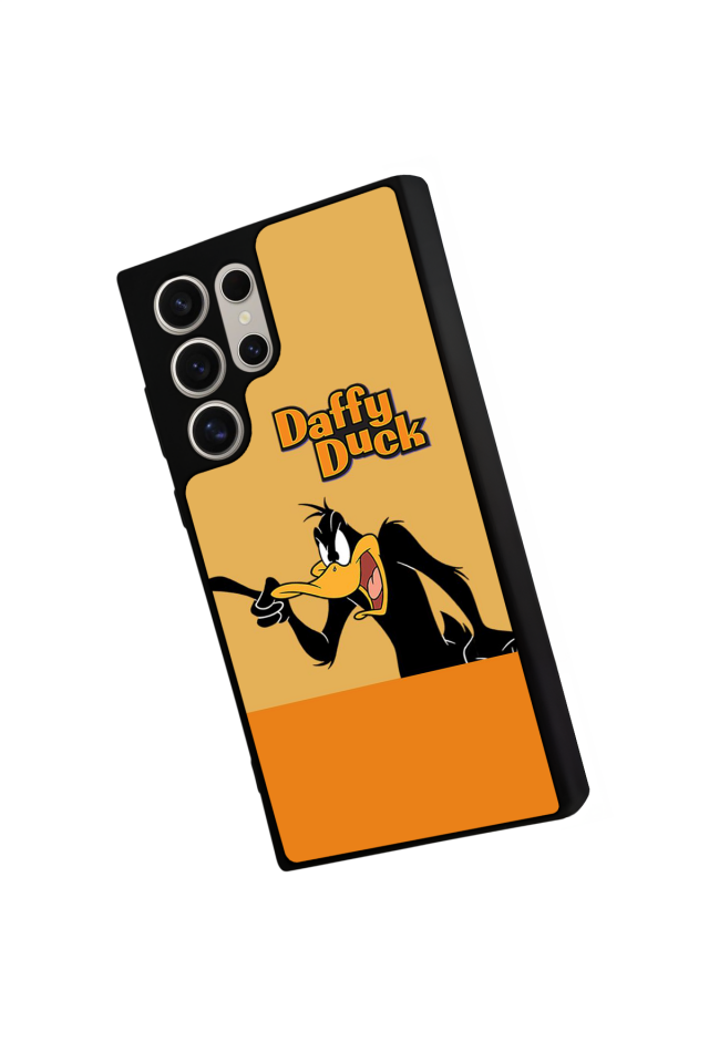 Samsung Galaxy S22 Ultra Uyumlu Daffy duck Tasarımlı Glossy Premium Kılıf